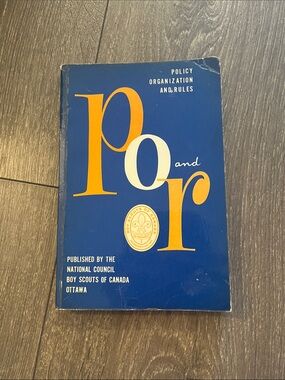 Policy Organization and RulesVintage Boy Scouts of Canada Manual Po and r
